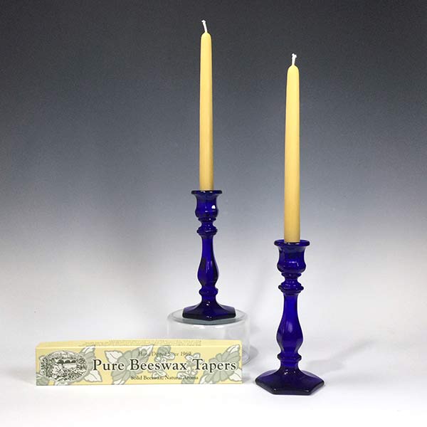 Boxed Set of Two Natural Beeswax Taper Candles - Image 2